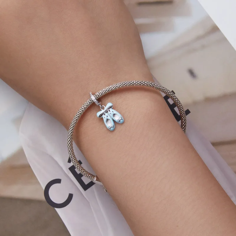 (image for) Pandora Style Ballet Shoes Dangle - SCC2395 - View 5