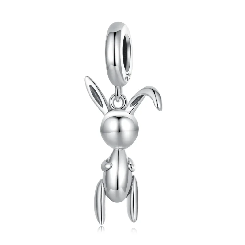 (image for) Pandora Style Balloon Bunny Dangle - BSC692