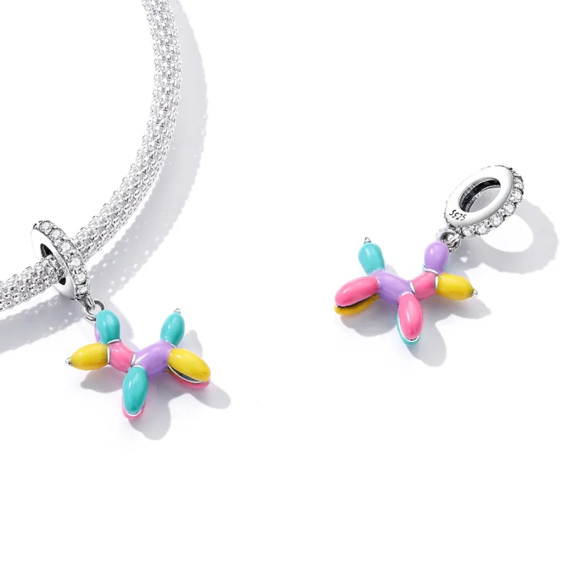 (image for) Pandora Style Balloon Puppy Dangle - SCC2217 - View 5