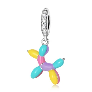 (image for) Pandora Style Balloon Puppy Dangle - SCC2217