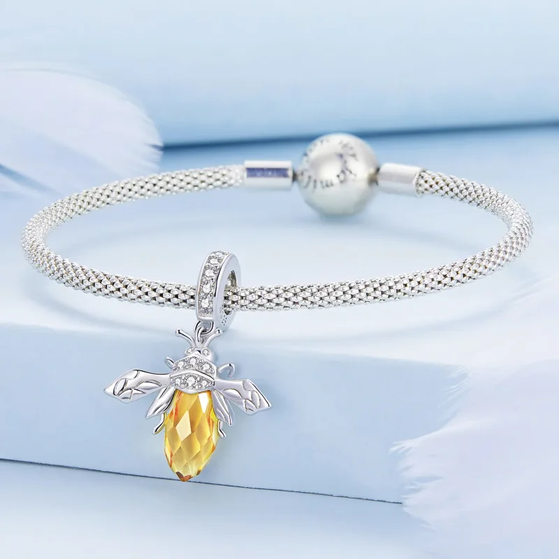 (image for) Pandora Style Bee Dangle - BSC710 - View 3