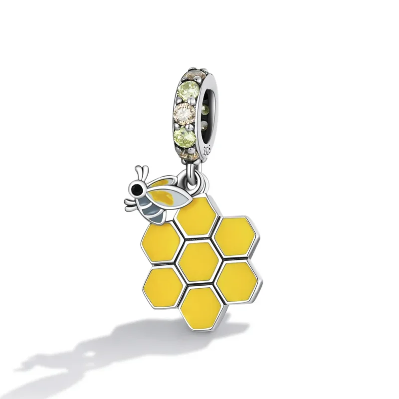 (image for) Pandora Style Bees and Hive Dangle - SCC2186 - View 2