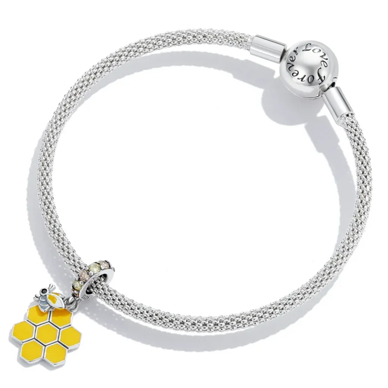 (image for) Pandora Style Bees and Hive Dangle - SCC2186 - View 4