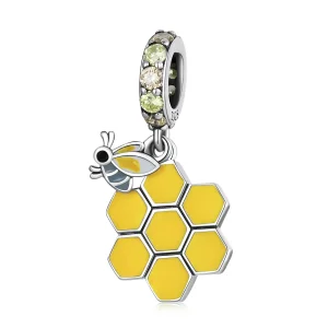 (image for) Pandora Style Bees and Hive Dangle - SCC2186