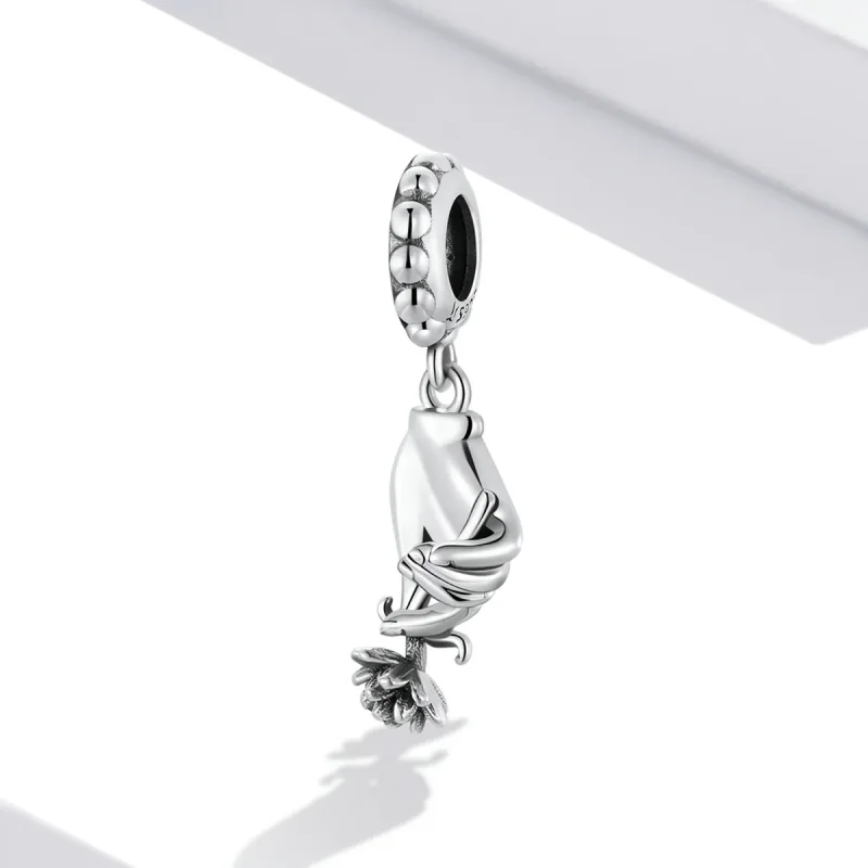 (image for) Pandora Style Bergamot Lotus Dangle - SCC2169 - View 2
