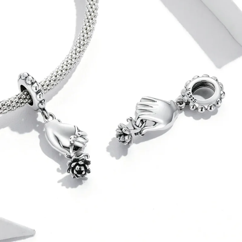 (image for) Pandora Style Bergamot Lotus Dangle - SCC2169 - View 4