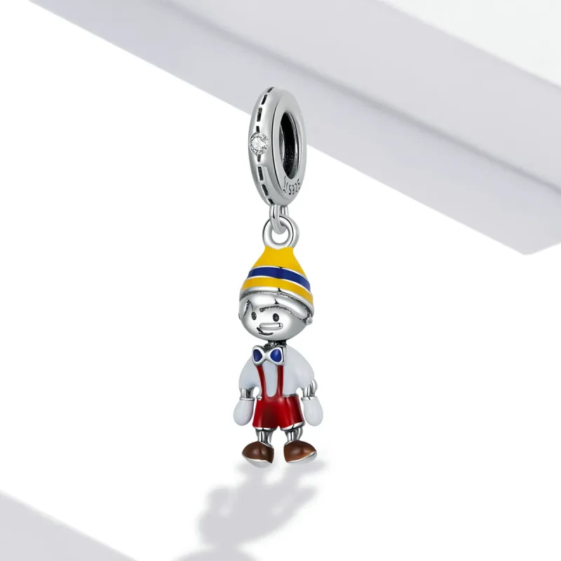 (image for) Pandora Style Boy's Overalls Dangle - SCC2083 - View 2