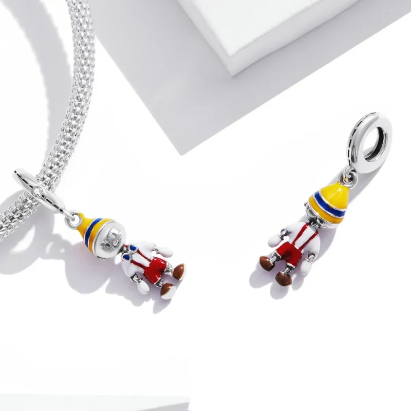 (image for) Pandora Style Boy's Overalls Dangle - SCC2083 - View 4