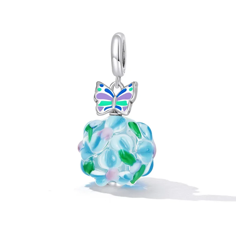 (image for) Pandora Style Butterflies Dangle - SCC2214 - View 2