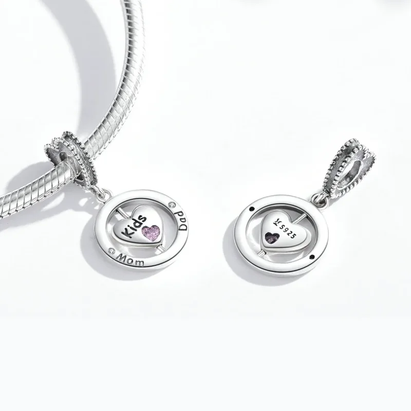 (image for) Pandora Style Caring Family Dangle - SCC1983 - View 4