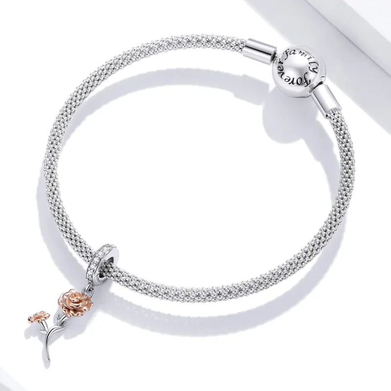 (image for) Pandora Style Carnation Dangle - BSC422 - View 3