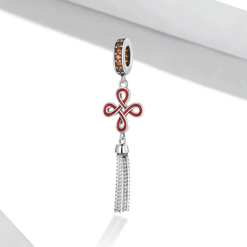 (image for) Pandora Style Chinese Knot Dangle - SCC2069 - View 2