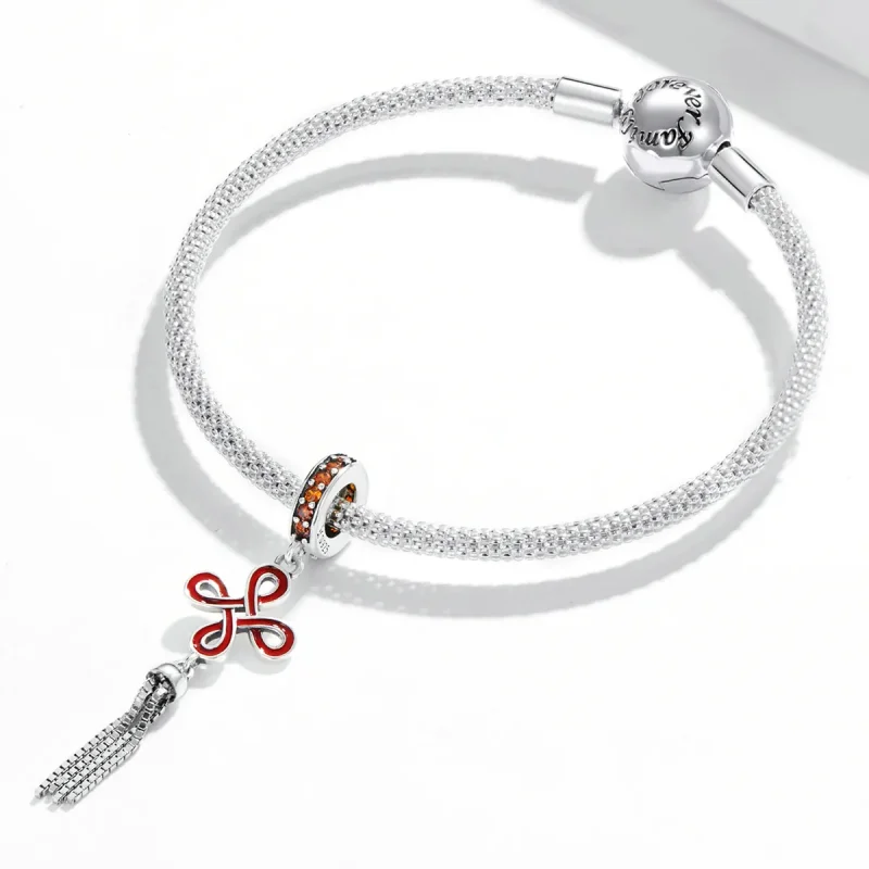 (image for) Pandora Style Chinese Knot Dangle - SCC2069 - View 3