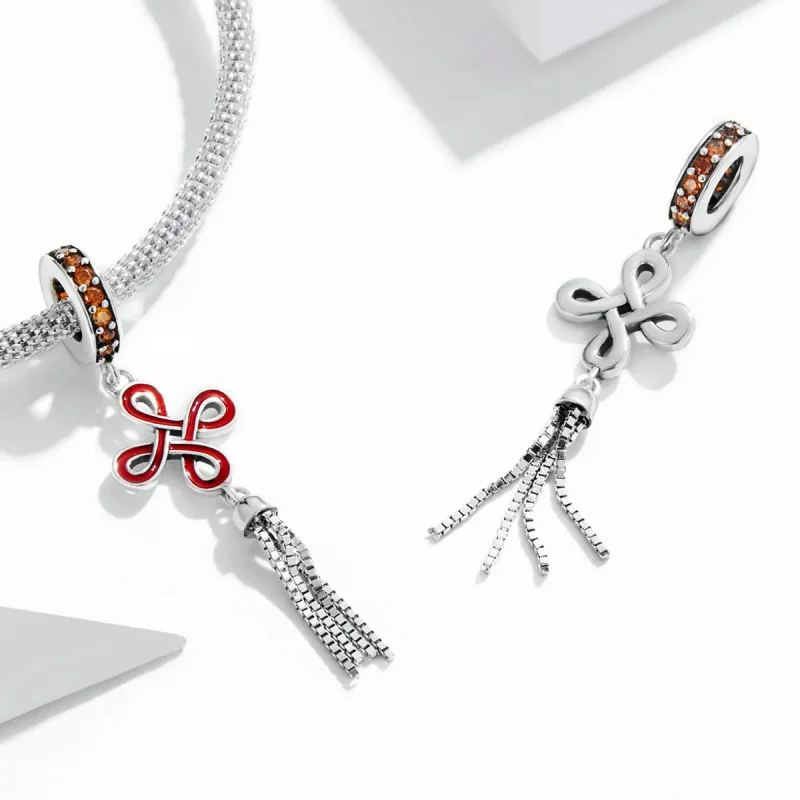 (image for) Pandora Style Chinese Knot Dangle - SCC2069 - View 4