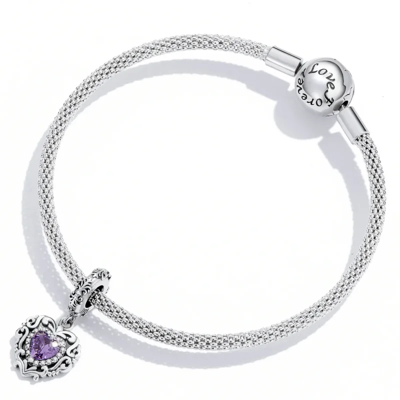 (image for) Pandora Style Classical Love Dangle - SCC2181 - View 3