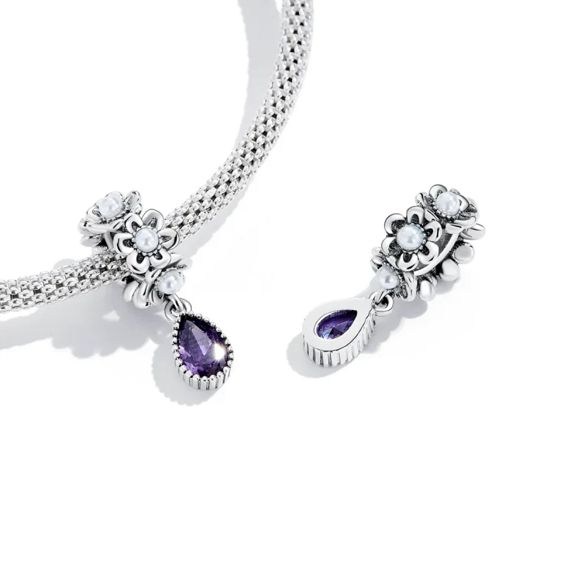 (image for) Pandora Style Classical Water Drop Dangle - SCC2180 - View 4