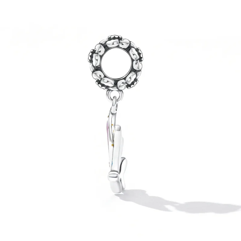 (image for) Pandora Style Colorful Butterfly Dangle - SCC2216 - View 3