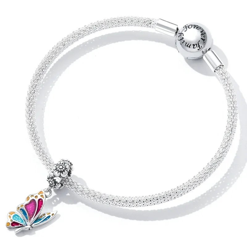 (image for) Pandora Style Colorful Butterfly Dangle - SCC2216 - View 4