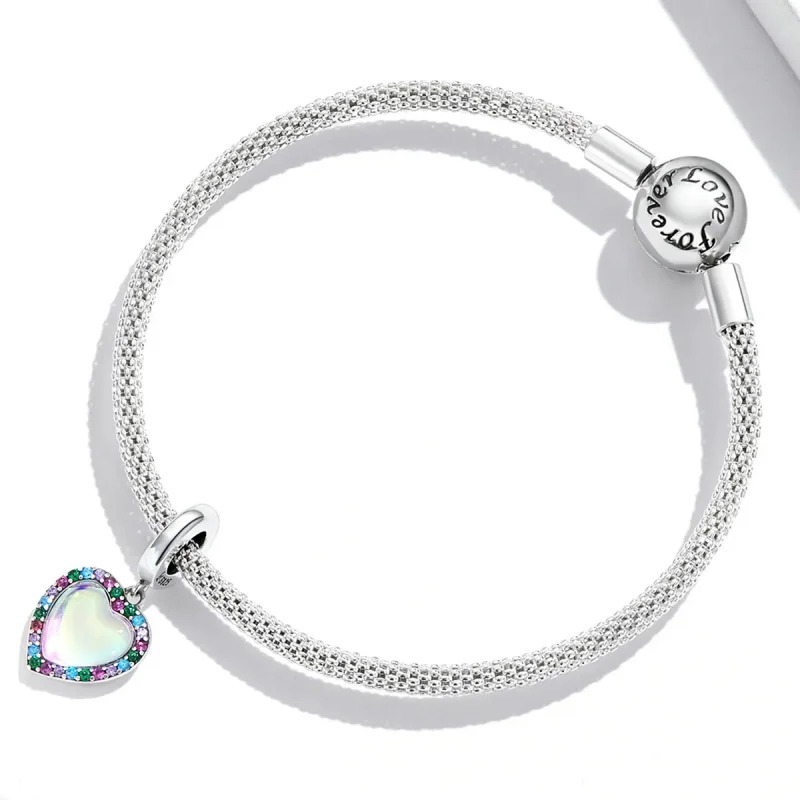 (image for) Pandora Style Colorful Love Dangle - SCC2166 - View 3