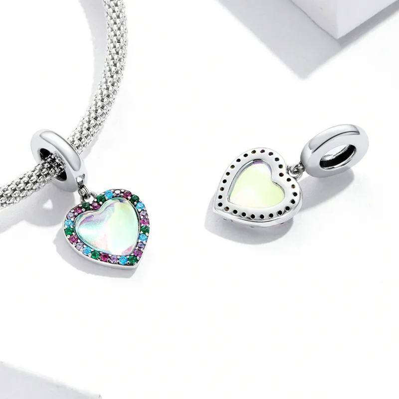 (image for) Pandora Style Colorful Love Dangle - SCC2166 - View 4