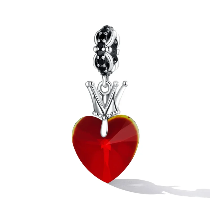 (image for) Pandora Style Crown Heart Dangle - SCC2247 - View 2