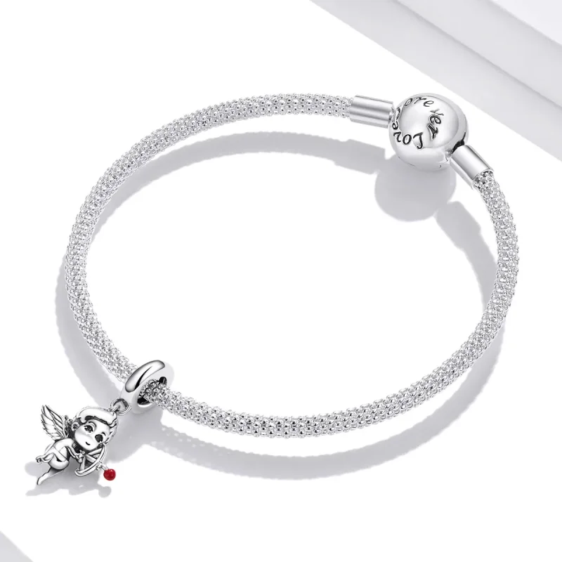 (image for) Pandora Style Cupid Dangle - SCC1898 - View 3