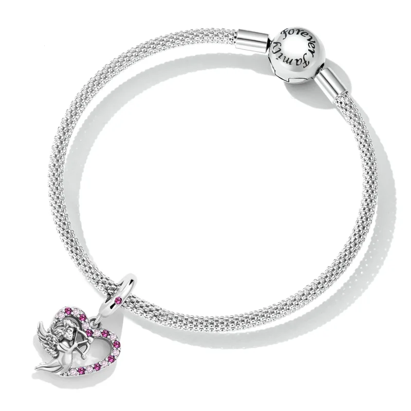 (image for) Pandora Style Cupid Heart Dangle - SCC2324 - View 5