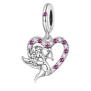 (image for) Pandora Style Cupid Heart Dangle - SCC2324