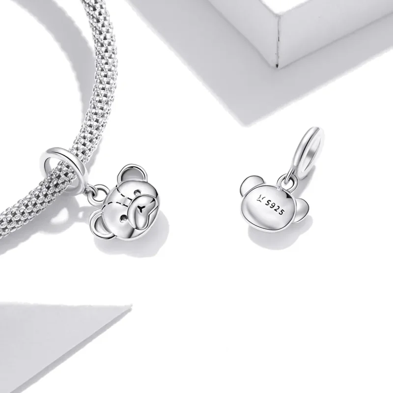(image for) Pandora Style Cute Bear Dangle - SCX120-L - View 4