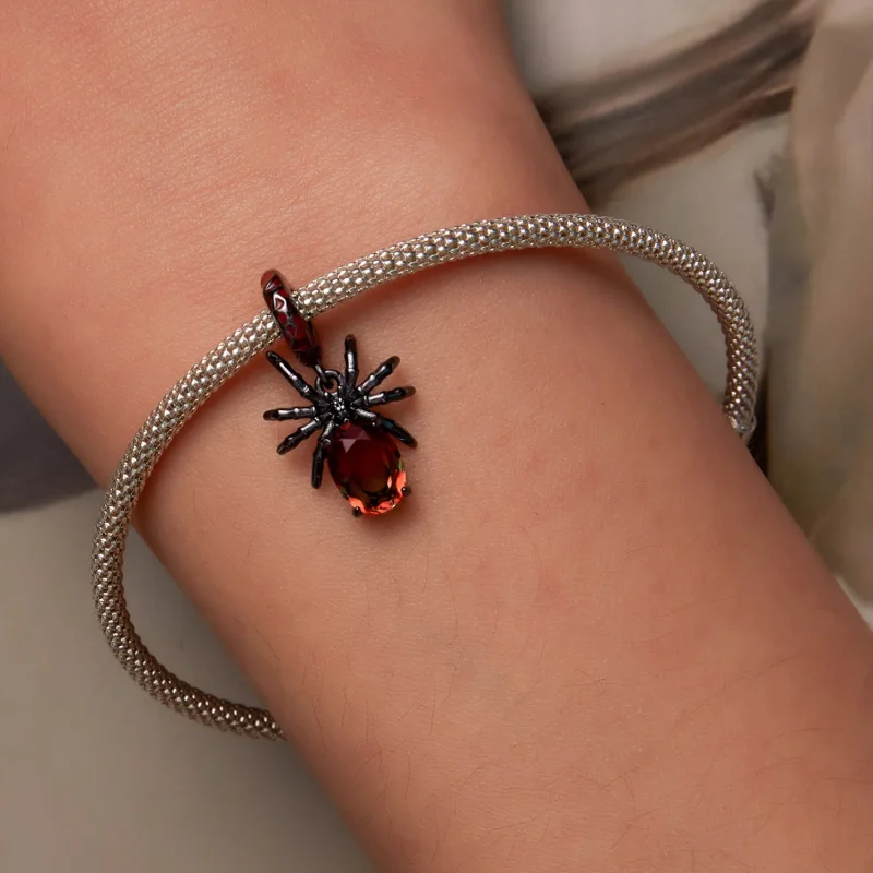 (image for) Pandora Style Dark Spider Dangle - SCC2292 - View 6