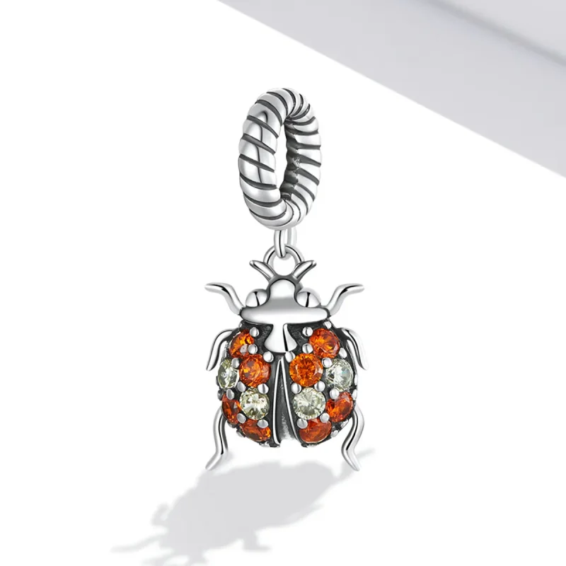 (image for) Pandora Style Delicate Ladybug Dangle - SCC2179 - View 2