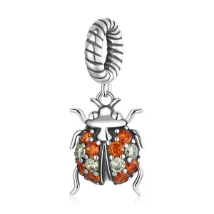 (image for) Pandora Style Delicate Ladybug Dangle - SCC2179