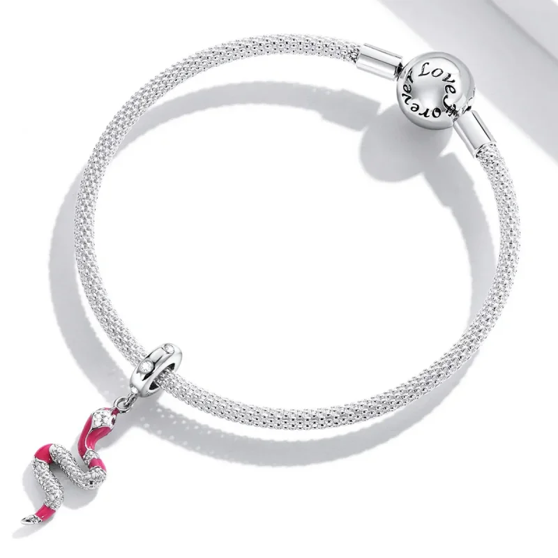 (image for) Pandora Style Delicate Spirit Serpent Dangle - BSC577 - View 3