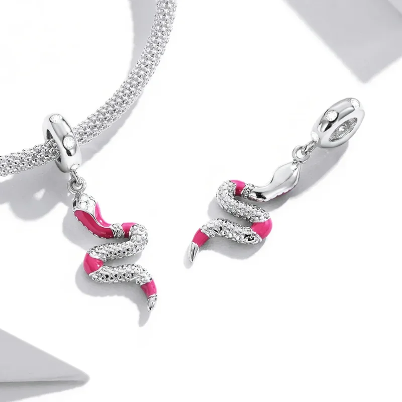 (image for) Pandora Style Delicate Spirit Serpent Dangle - BSC577 - View 4