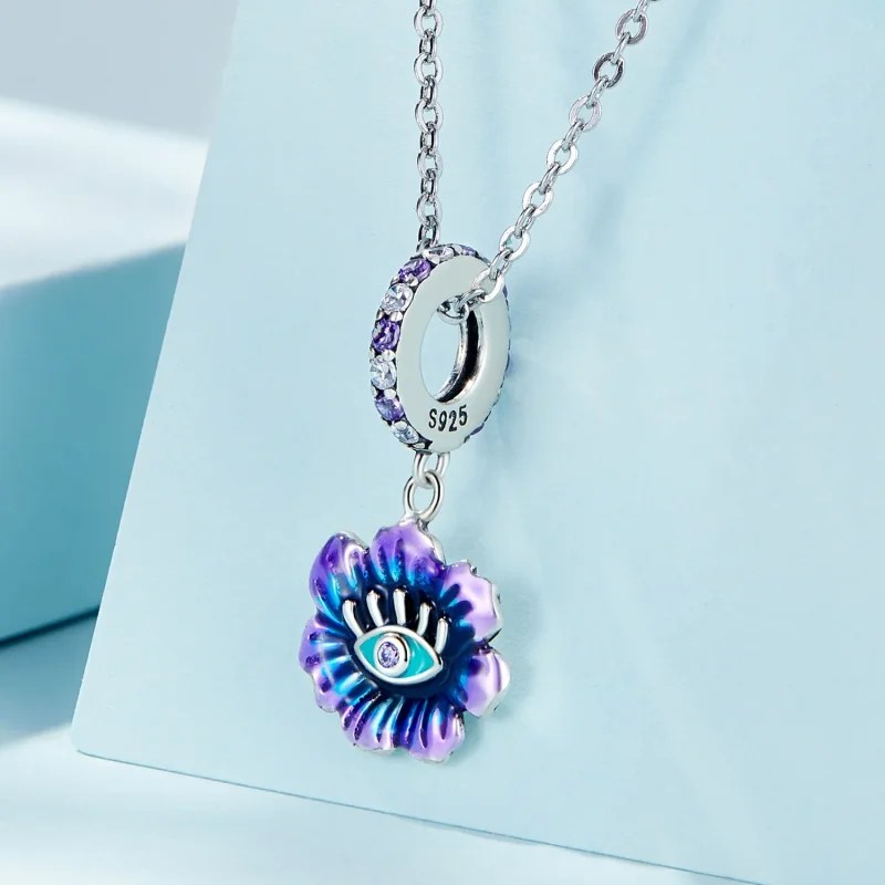 (image for) Pandora Style Devil Flower Dangle - SCC2373 - View 2