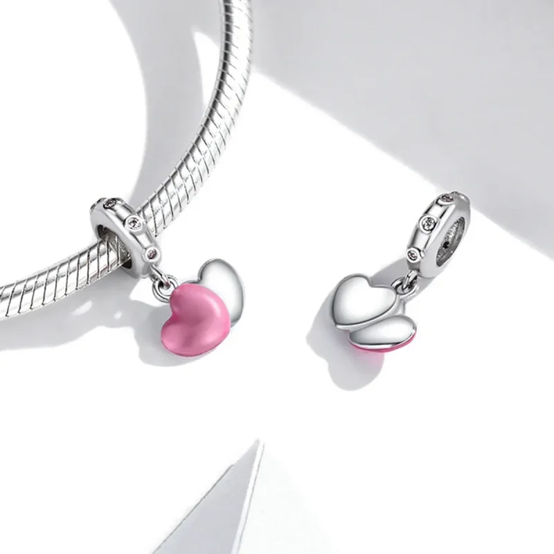 (image for) Pandora Style Double Love Dangle - SCC2006 - View 4