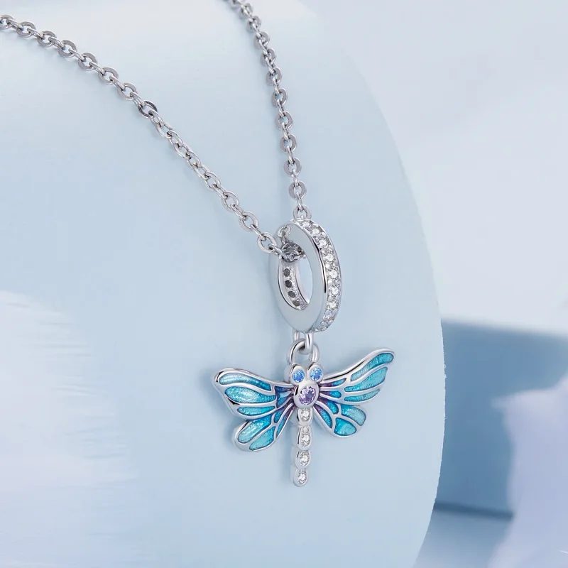 (image for) Pandora Style Dragonfly Dangle - BSC665 - View 2