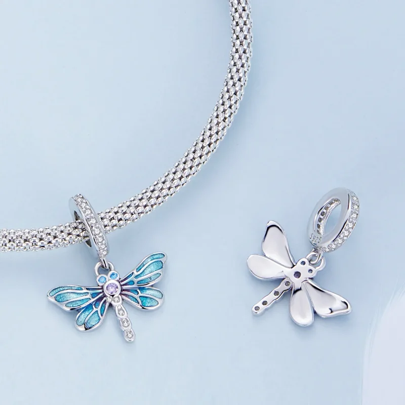 (image for) Pandora Style Dragonfly Dangle - BSC665 - View 4