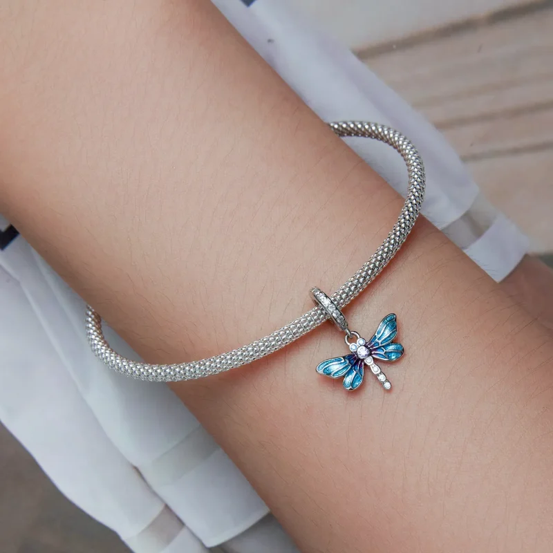 (image for) Pandora Style Dragonfly Dangle - BSC665 - View 5