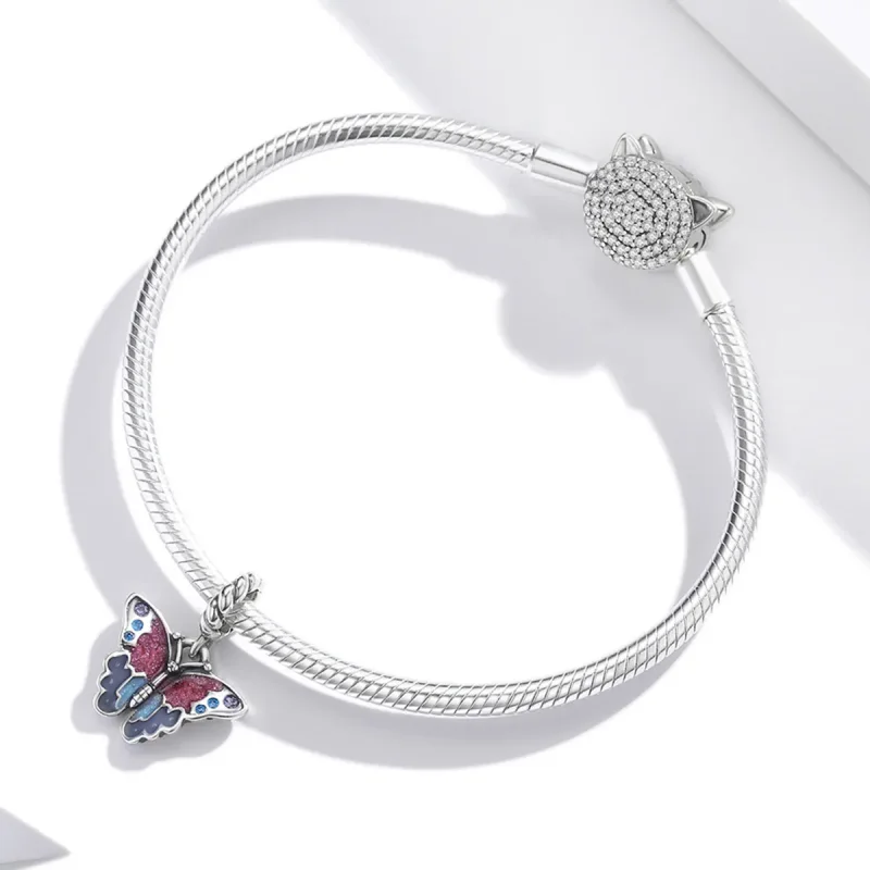 (image for) Pandora Style Dream Butterfly Dangle - SCC1904 - View 3