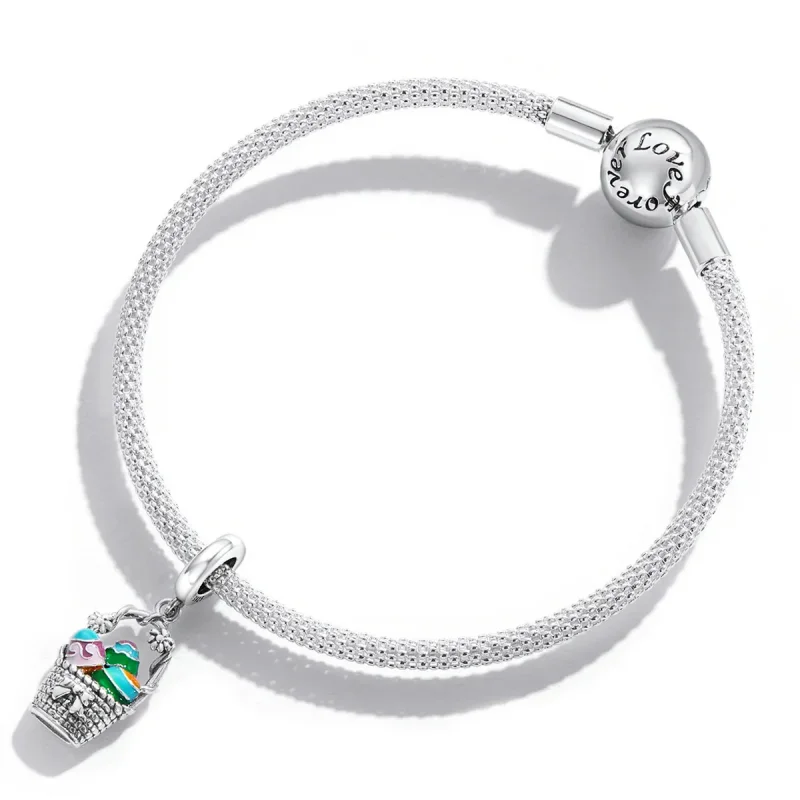 (image for) Pandora Style Egg Basket Dangle - SCC2118 - View 3