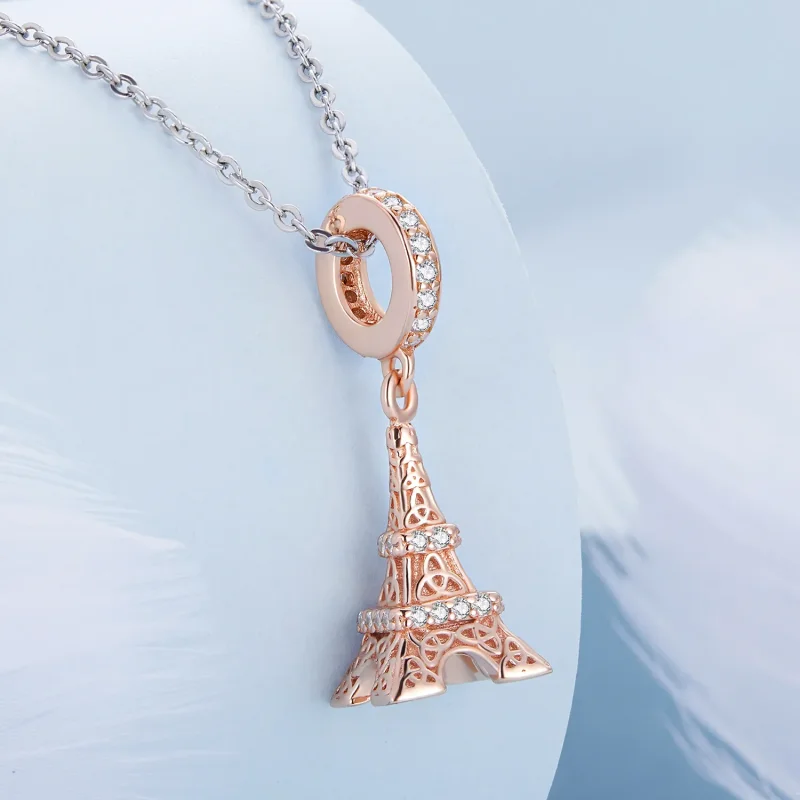 (image for) Pandora Style Eiffel Tower Dangle - BSC640 - View 2