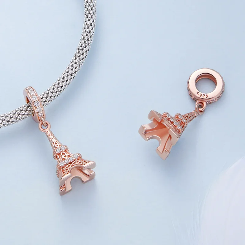 (image for) Pandora Style Eiffel Tower Dangle - BSC640 - View 4