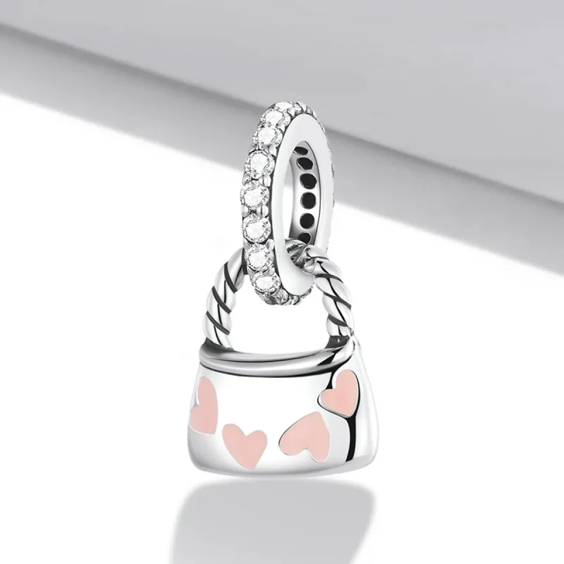 (image for) Pandora Style Exquisite Heart Bag Dangle - SCC2153 - View 2
