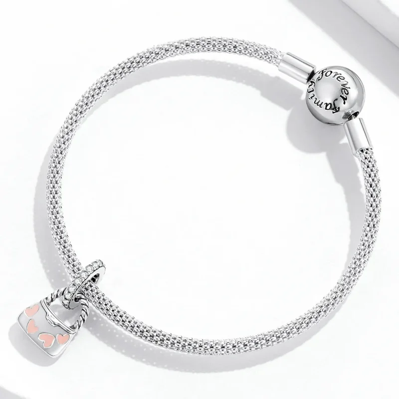 (image for) Pandora Style Exquisite Heart Bag Dangle - SCC2153 - View 3