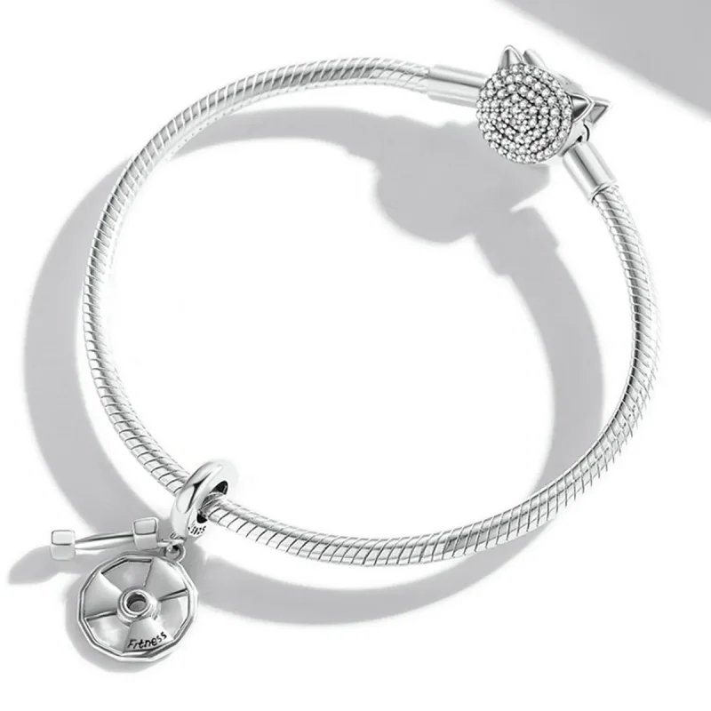 (image for) Pandora Style Fitness Equipment Dangle - SCC2053 - View 3