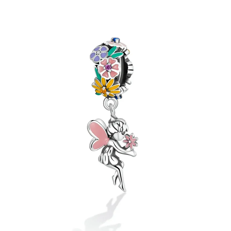 (image for) Pandora Style Flower Elf Dangle - BSC592 - View 2
