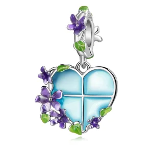 (image for) Pandora Style Flower Window Dangle - SCC2323