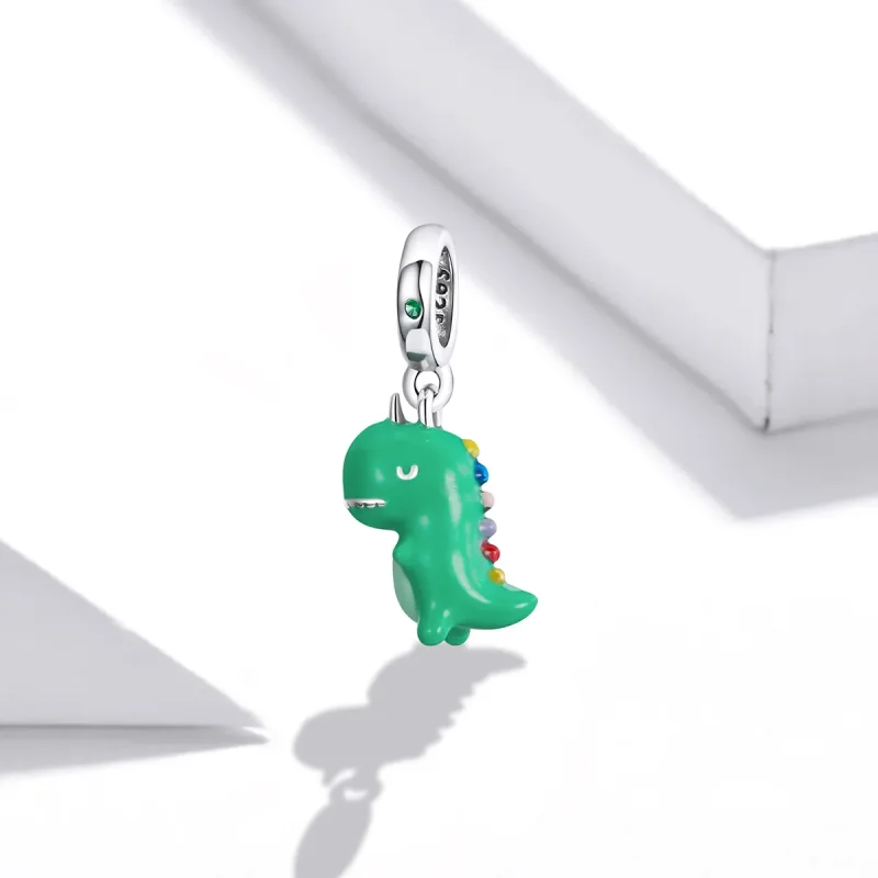 (image for) Pandora Style Fun Little Dinosaur Dangle - BSC460 - View 2