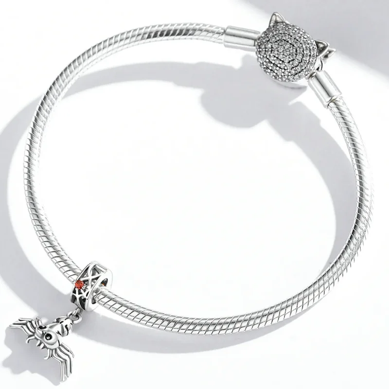 (image for) Pandora Style Funny Spider Dangle - SCC1959 - View 4